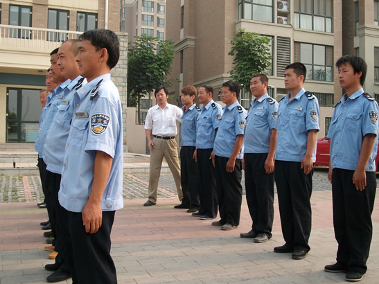 馨视界小区安保人员